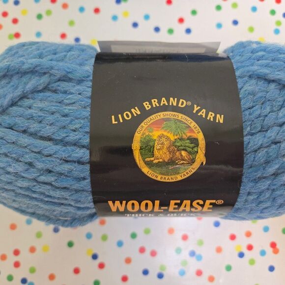 Lion Brand Wool-Ease Thick & Quick Yarn in SKY BLUE 6oz Ea - Picture 4 of 9